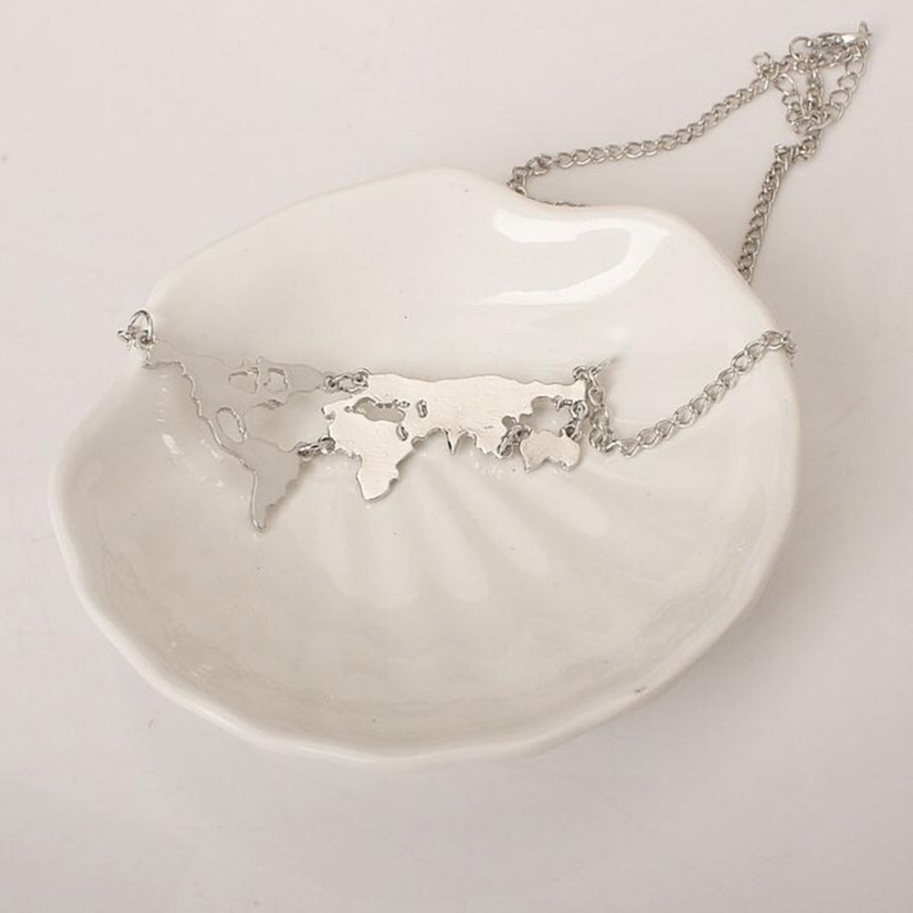 🔥2 for 1🔥 Silver Continents Necklace